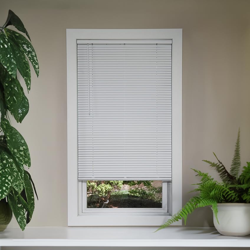 Vinyl Mini Blinds 1-Inch Cordless Room Darkening Blind for Windows - Starting at $9.97 - (Over 1,400 Custom Sizes) Vinyl Blinds,