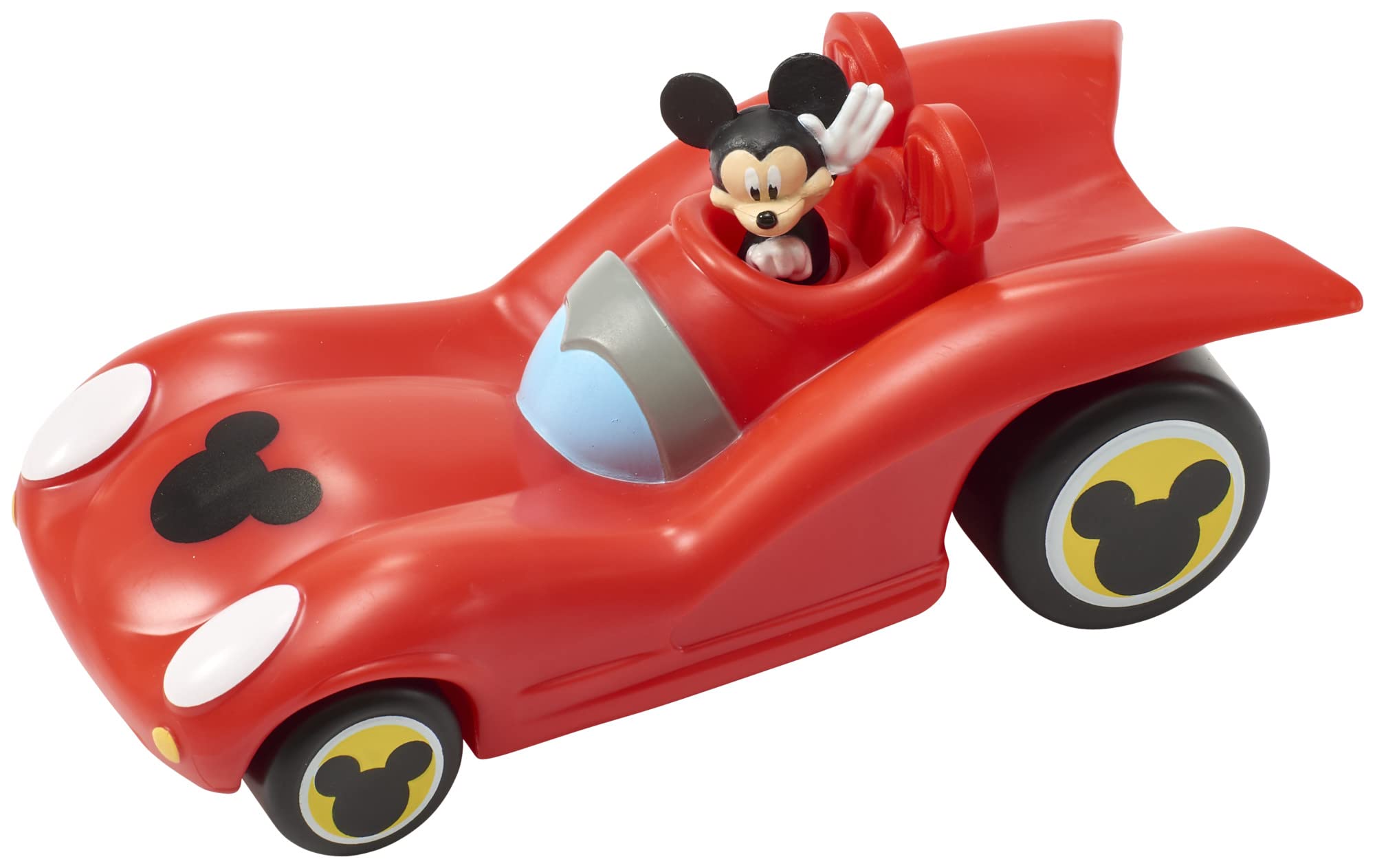 DecoSet Disney Mickey Mouse Funhouse Sweet Adventures  2-Piece Topper Set with Waving Mickey In Car and Pic To Set The Scene  For Birthday  Party  Celebration