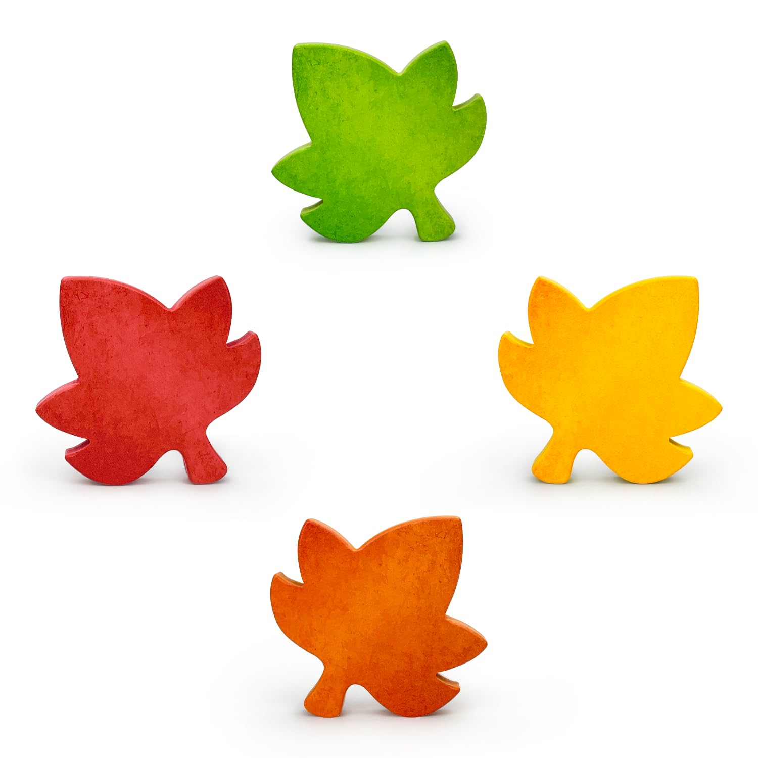 Fall Table Decor 4 PCS, Autumn Harvest Maple Leaves Decorations for Home Indoor, Thanksgiving Centerpiece for Office Kitchen Par