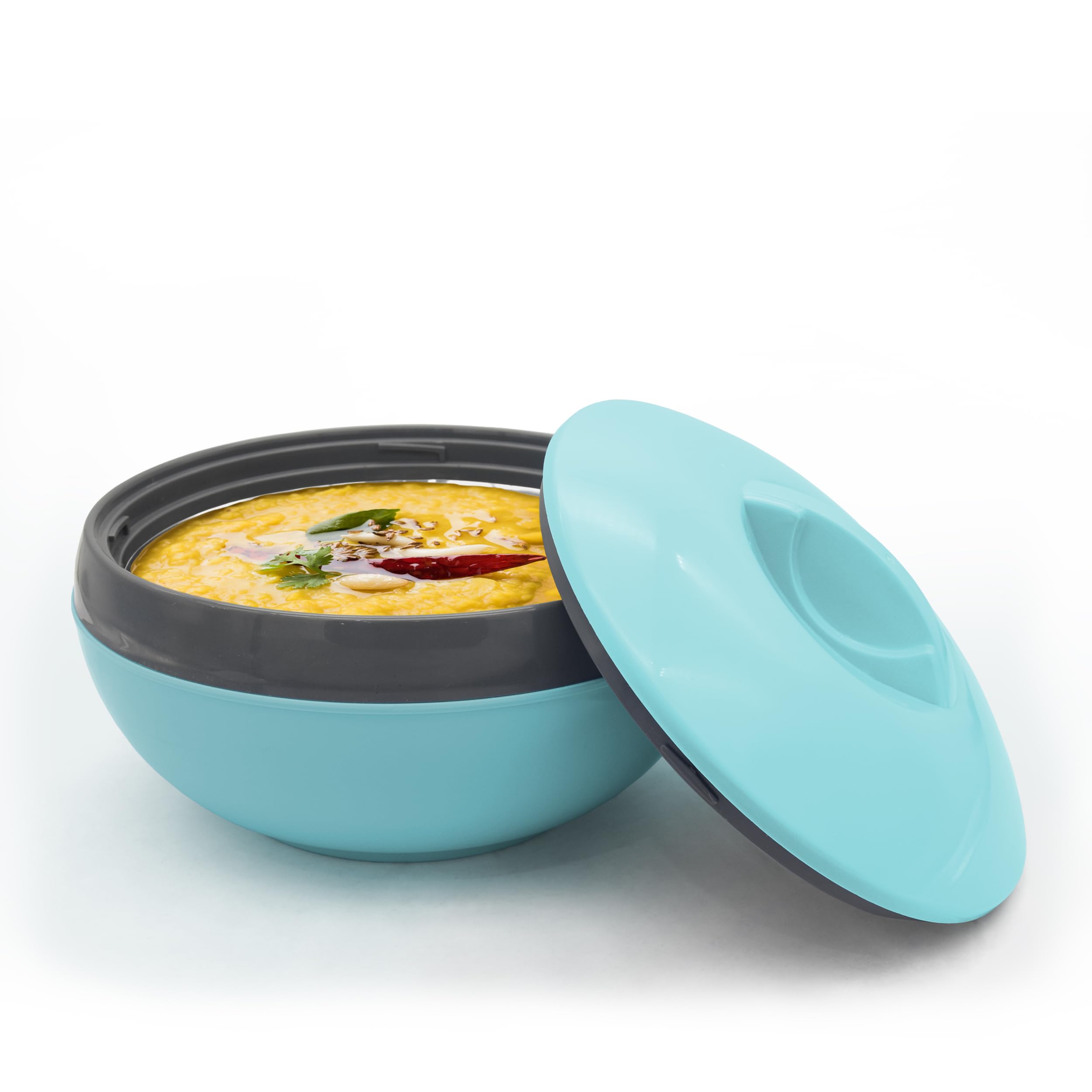 Asian Venus Inner Steel Casserole, 1500 Ml, Blue|Pu Insulated| Bpa Free | Odour Proof| Food Grade | Easy To Carry | Easy To Stor