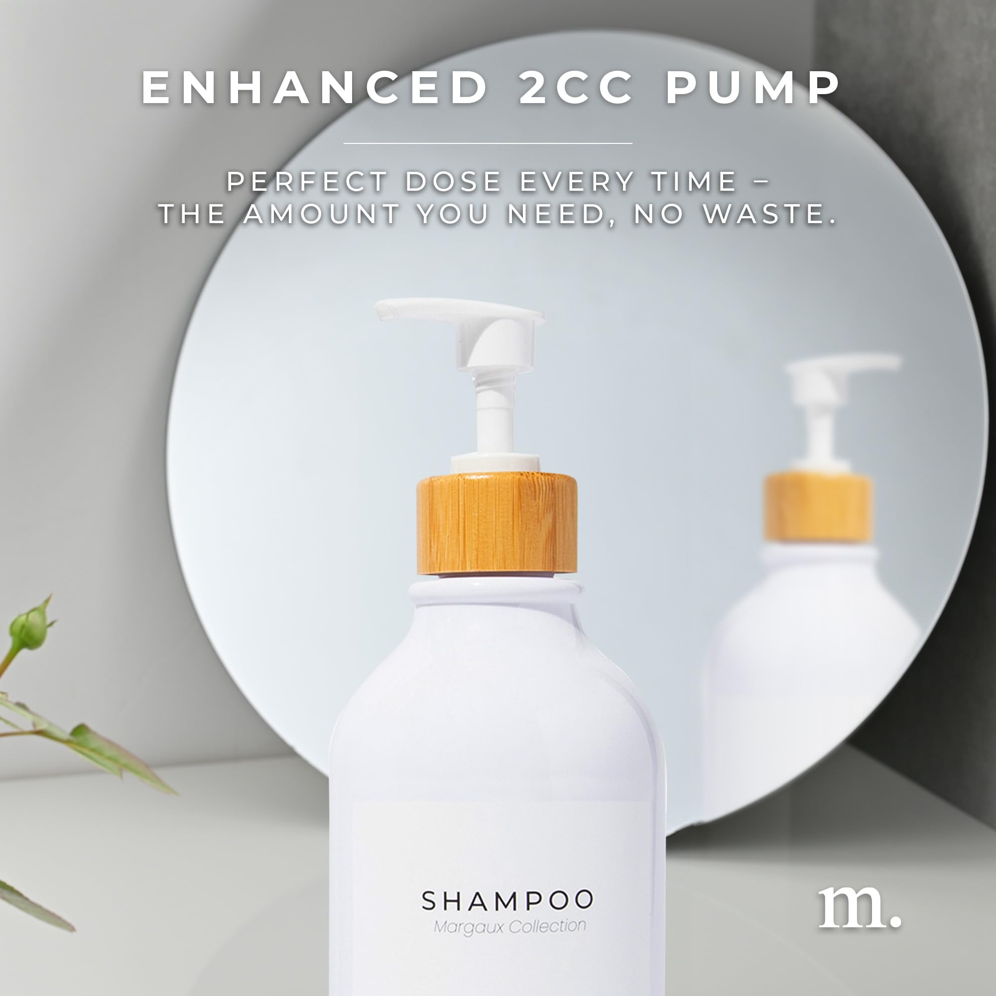 Maisonovo Kitchen Soap Dispenser Set - Plastic Soap Dispenser With Pump - White Bamboo White Pump 16.9 Fl Oz - Bathroom Soap Dis