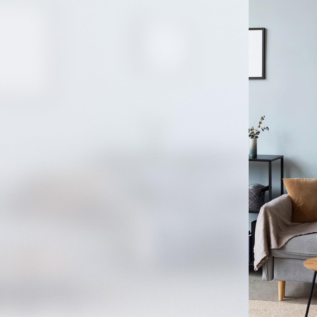 Lute Window Privacy Film, Frosted Glass Window Film For Bathroom, Stat ...