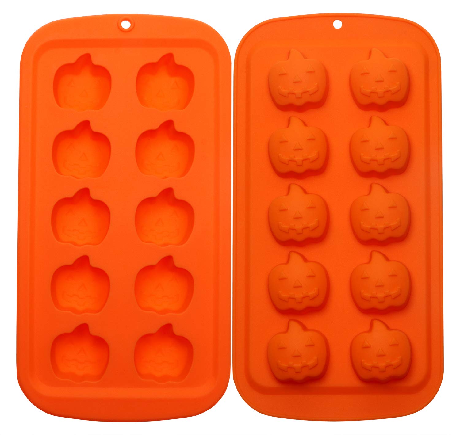 Onlykxy 1 Piece Orange Pumpkin Silicone Molds, Cake Ice Cream Chocolate Jello Soap Mold, Baking Molds Silicone Shapes, Halloween