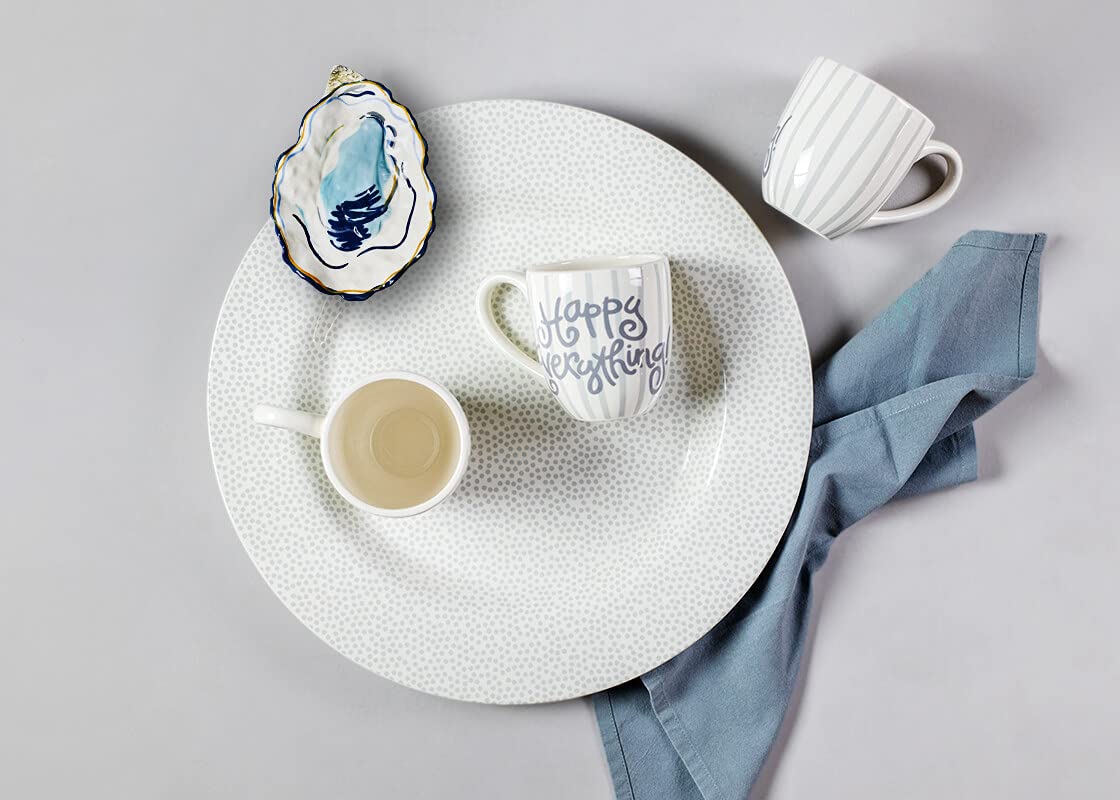 Happy Everything Stone Small Dot Big Entertaining Platter