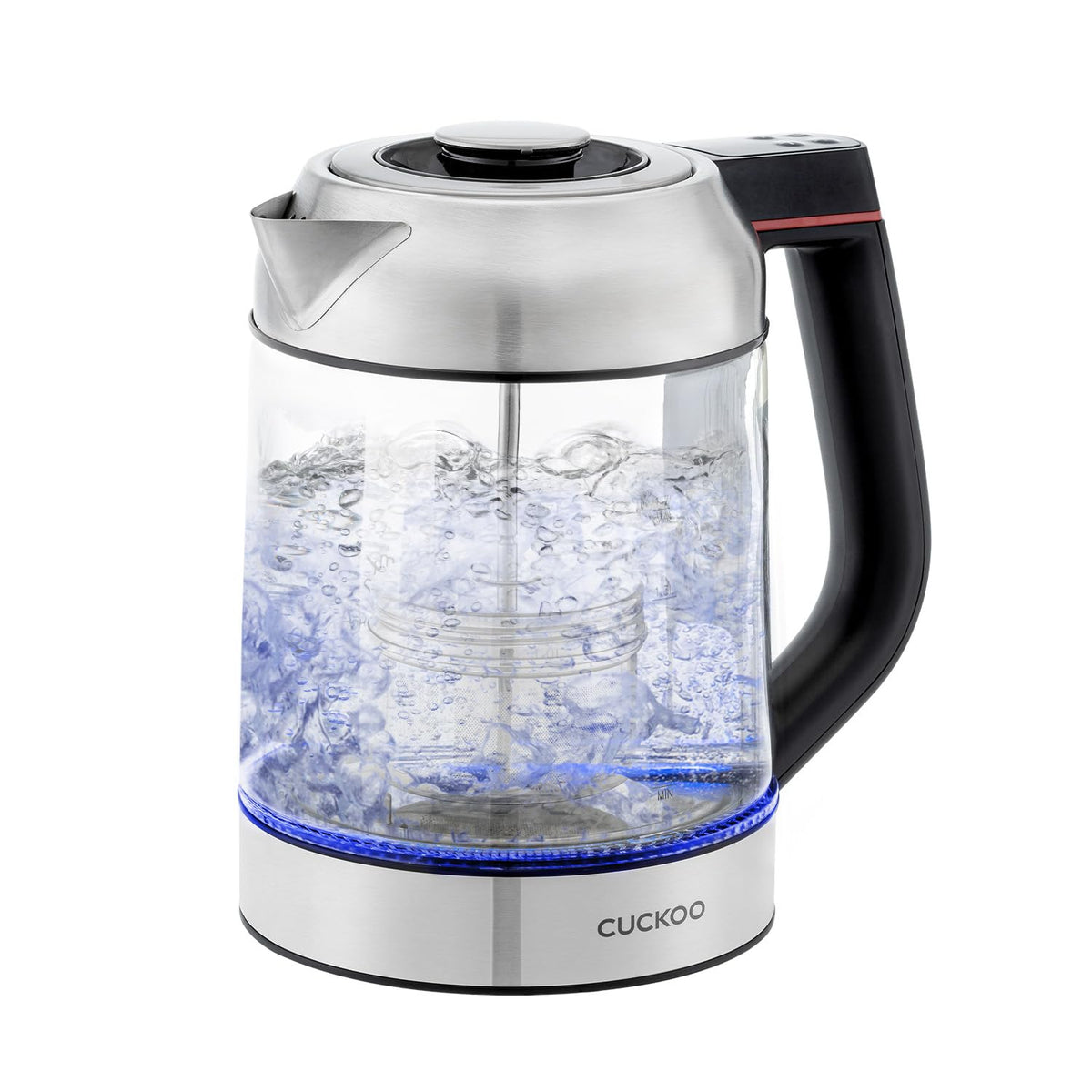 Cuckoo Electric Tea Kettle With Infuser, Glass Electric Kettle With Multi-Temperature Control, Easy To Read Led Lights, 1.7 Lite