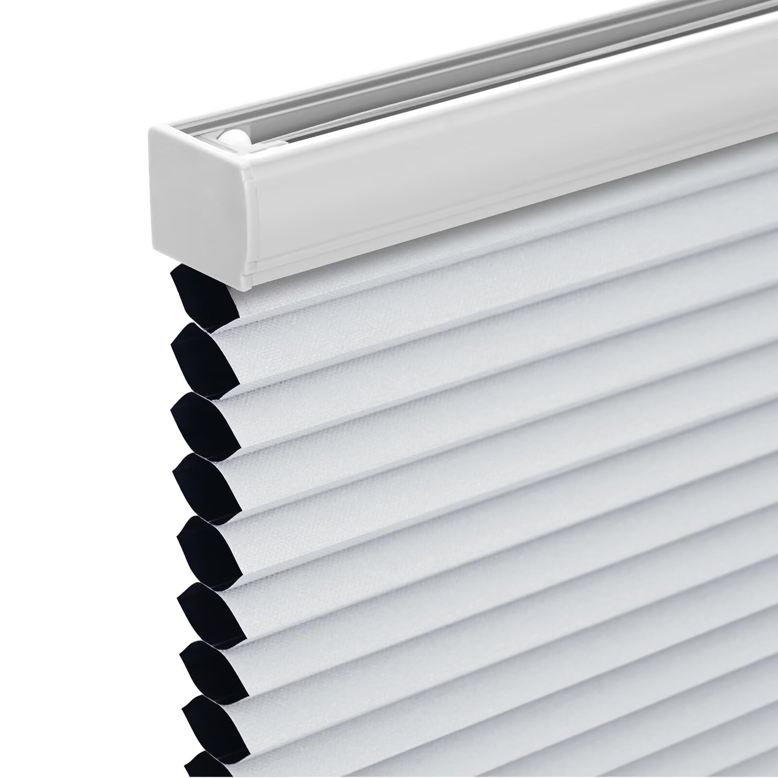 Changshade Cordless Cellular Shades, Blackout Honeycomb Shades for Windows, Pull Down Pleated Blinds, Easy to Install for Indoor