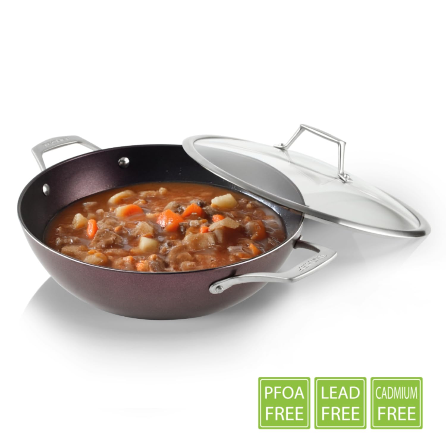 Techef - Art Pan Collection, 5 Qt / 12-In Nonstick All Purpose Chef Pan With Cover, Made In Korea (5-Quart Chef Pan)