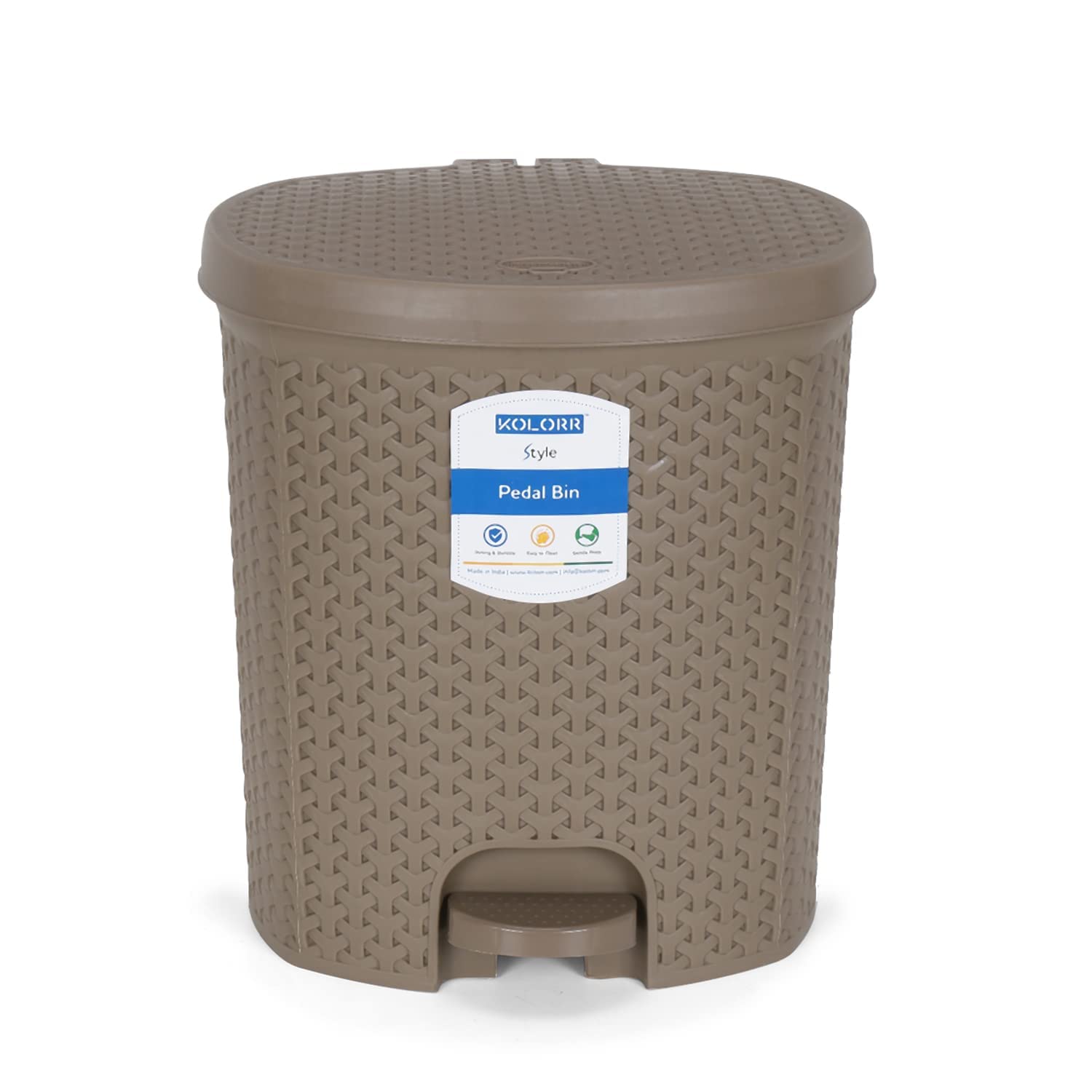 Kolorr Magnum Plastic Pedal Dustbin/Medium Size Trash Can/Garbage Waste Bin With Lid For Home, Kitchen, Office, Bathroom & Washr