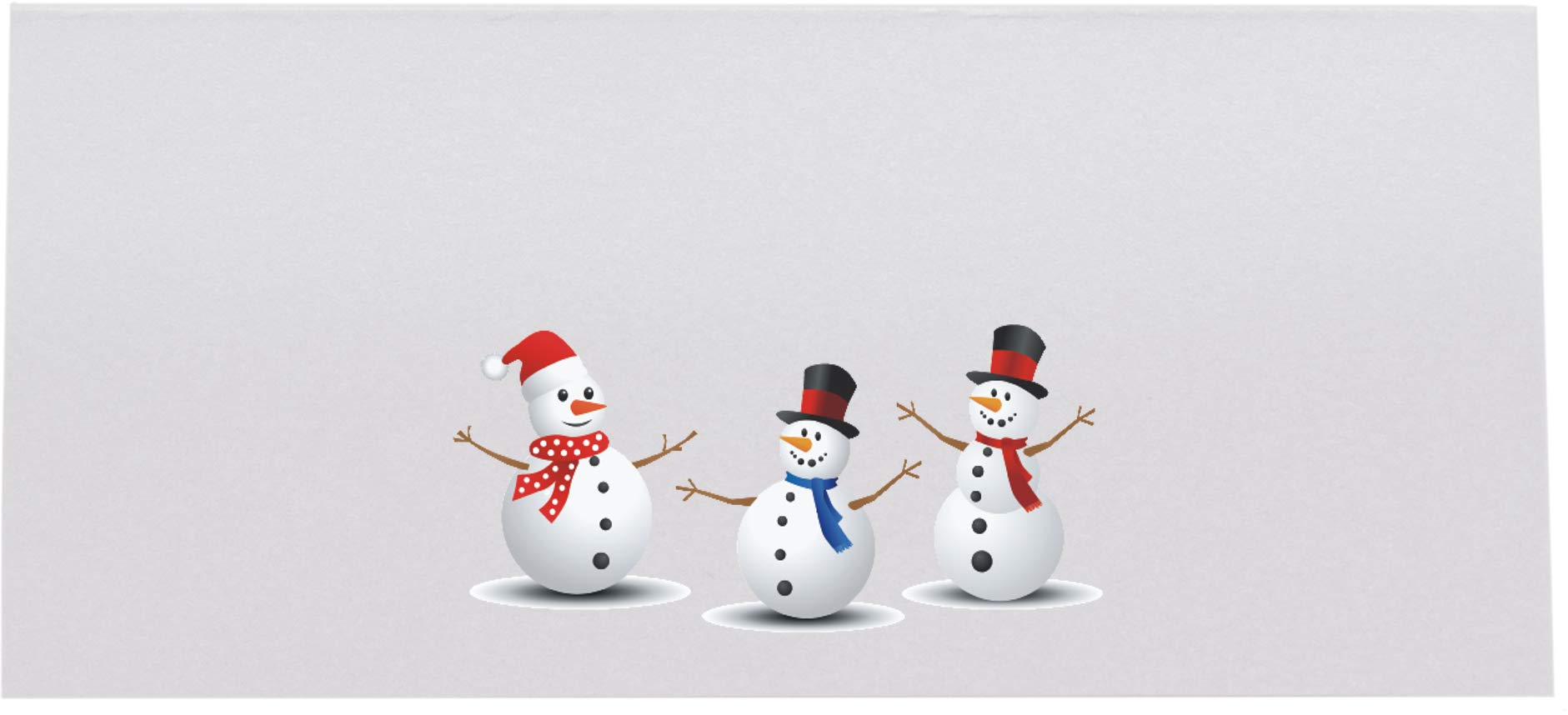 Documents and Designs Holiday Snowman Place Cards - Set of 60, Printable on White Paper, Perfect for Weddings and Special Events