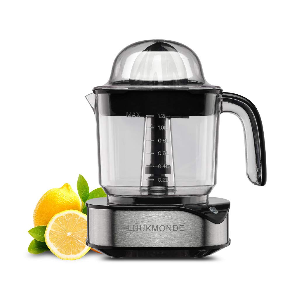 Electric Citrus Juicer 1.2L Large Volume, Orange Juicer with Powerful Motor and LED Working Lamp, Electric Lemon Squeezer for Or