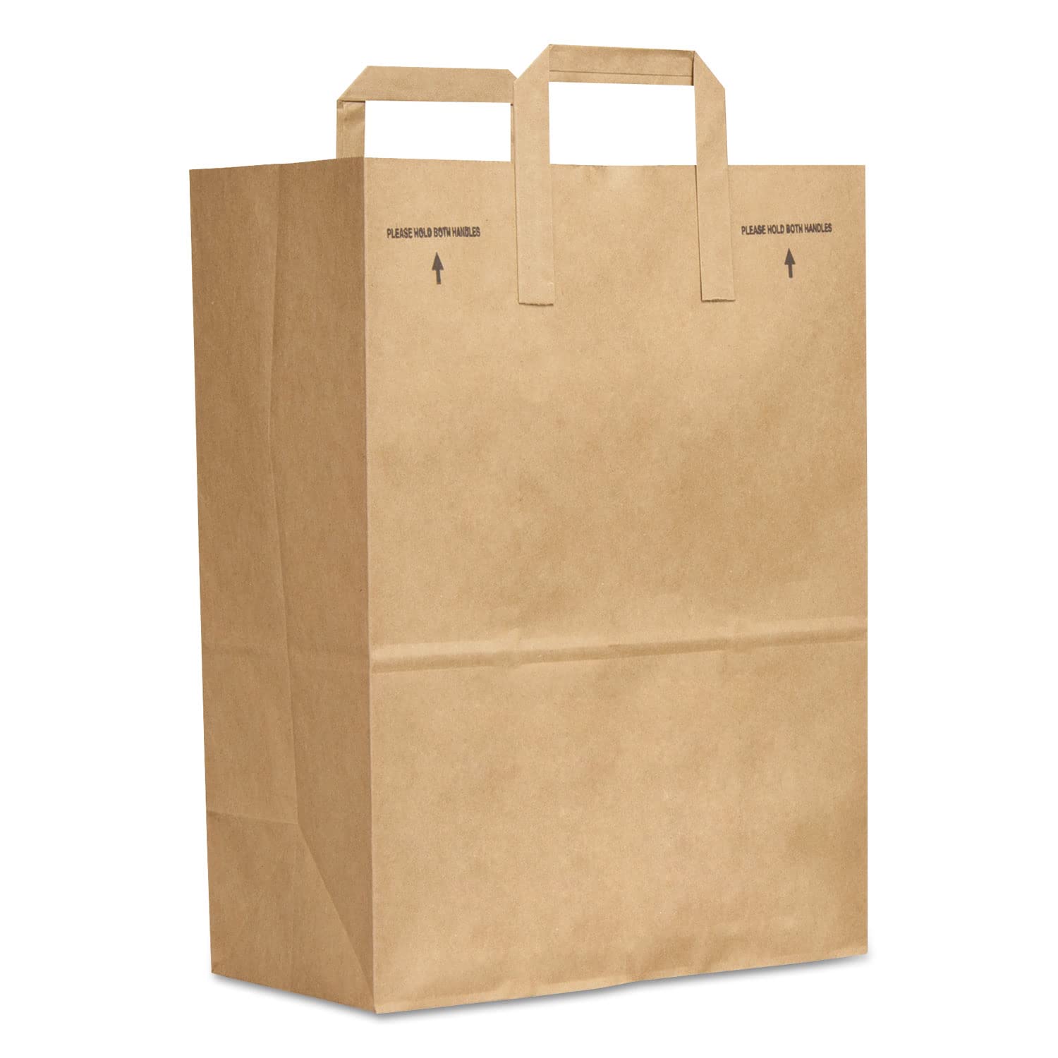 General Supply SK1670EZ300 1/6 BBL Paper Grocery Bag 70lb Kraft Standard 12 x 7 x 17 300 Bags