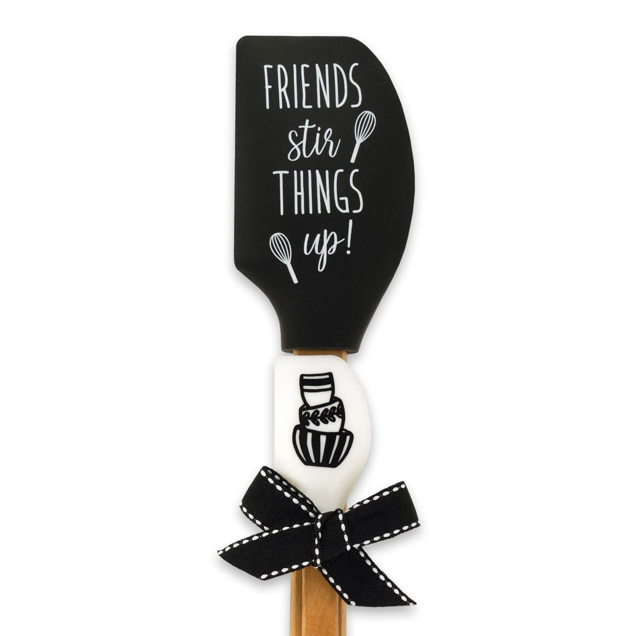 Shannon Road Gifts Classic Kitchen Dishwasher Safe Kitchen Buddies Silicone Spatulas, Set Of 2, Stir Things Up