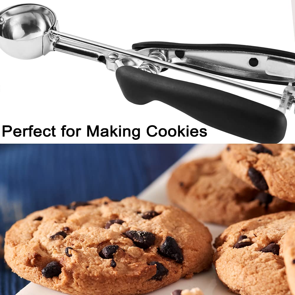 Sunnorn Cookie Scoop 2 Tablespoon, 40/2 Tbsp Cookie Scoop For Baking, Medium Cookie Dough Scoop, Cookie Scooper, Melon Baller Sc
