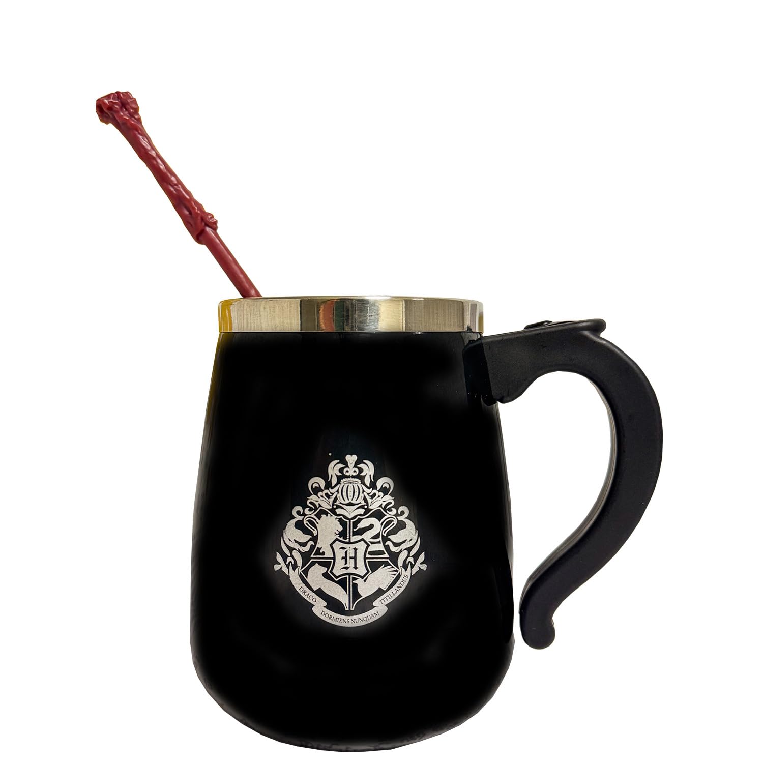 Harry Potter Mug with Magic Wand, SelfStirring Mug, A Must for Muggles & Magicians, 350 ml, Harry Potter Coffee Mug, SelfStirr
