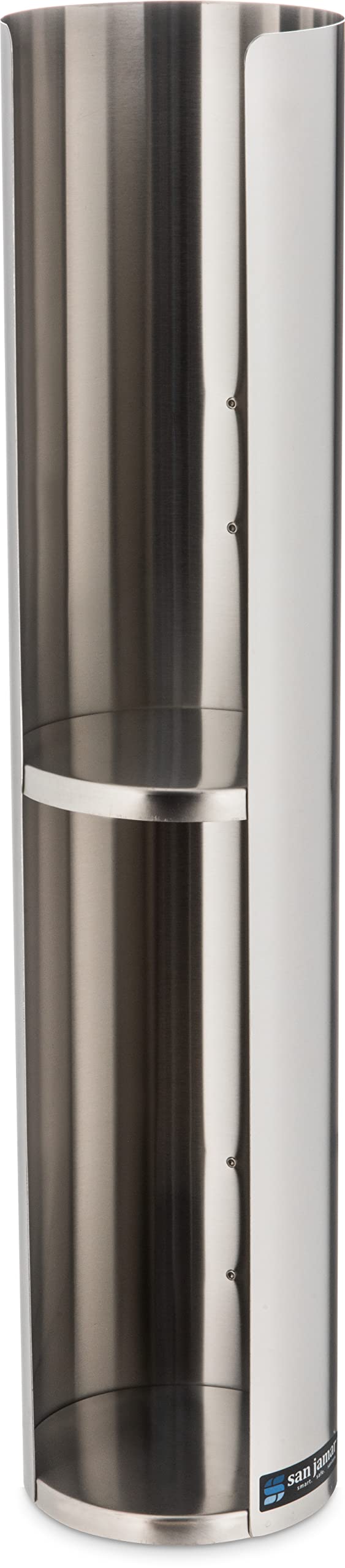 San Jamar Lid Dispenser Wall-Mounted, 24 - 46 Oz Cups With Dual Lid Capacity For Restaurants, Dining Halls, And Fast Food, Stain