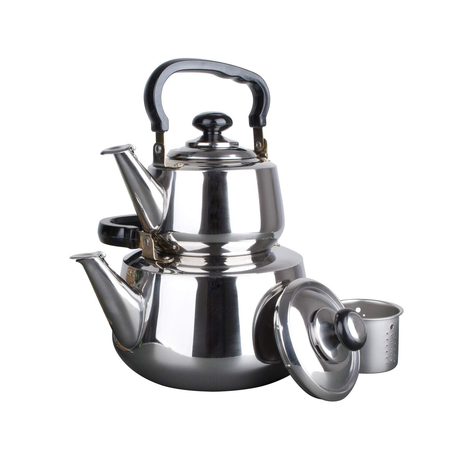 Aramco Double Tea Kettle, 1.2/3L, Stainless Steel