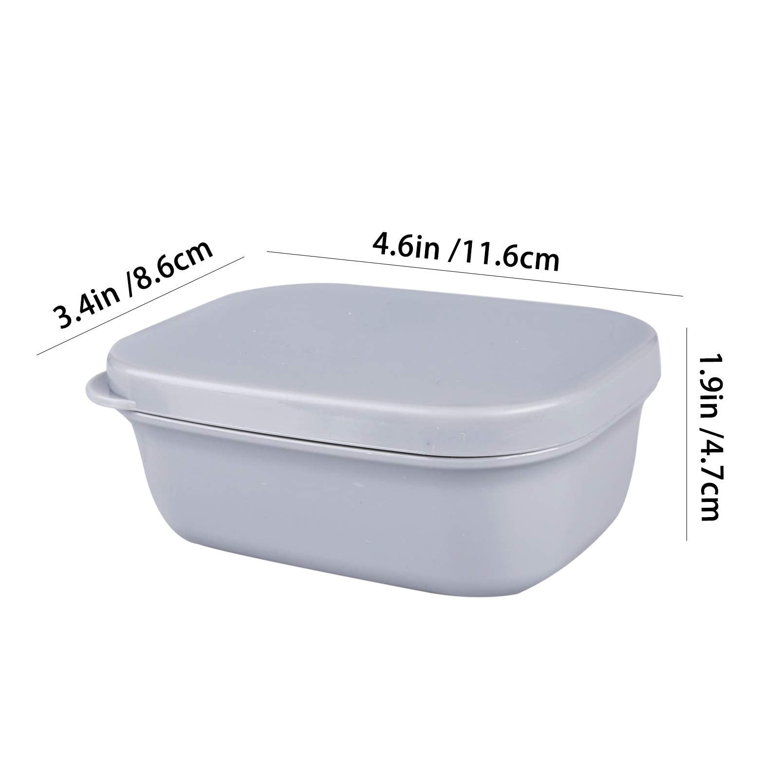PUTING 4pcs Soap Travel Container Portable Soap Case Leakproof Soap Box Soap Saver Dish with Cover Plastic Soap Bar Holder for Camping Outdoor Bathroom Shower Gym Hiking Traveling