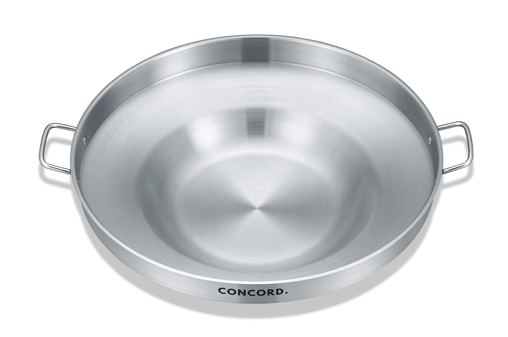 Concord Stainless Steel Comal Frying Bowl Cookware (22), silver (S4008 S4812 S5612)
