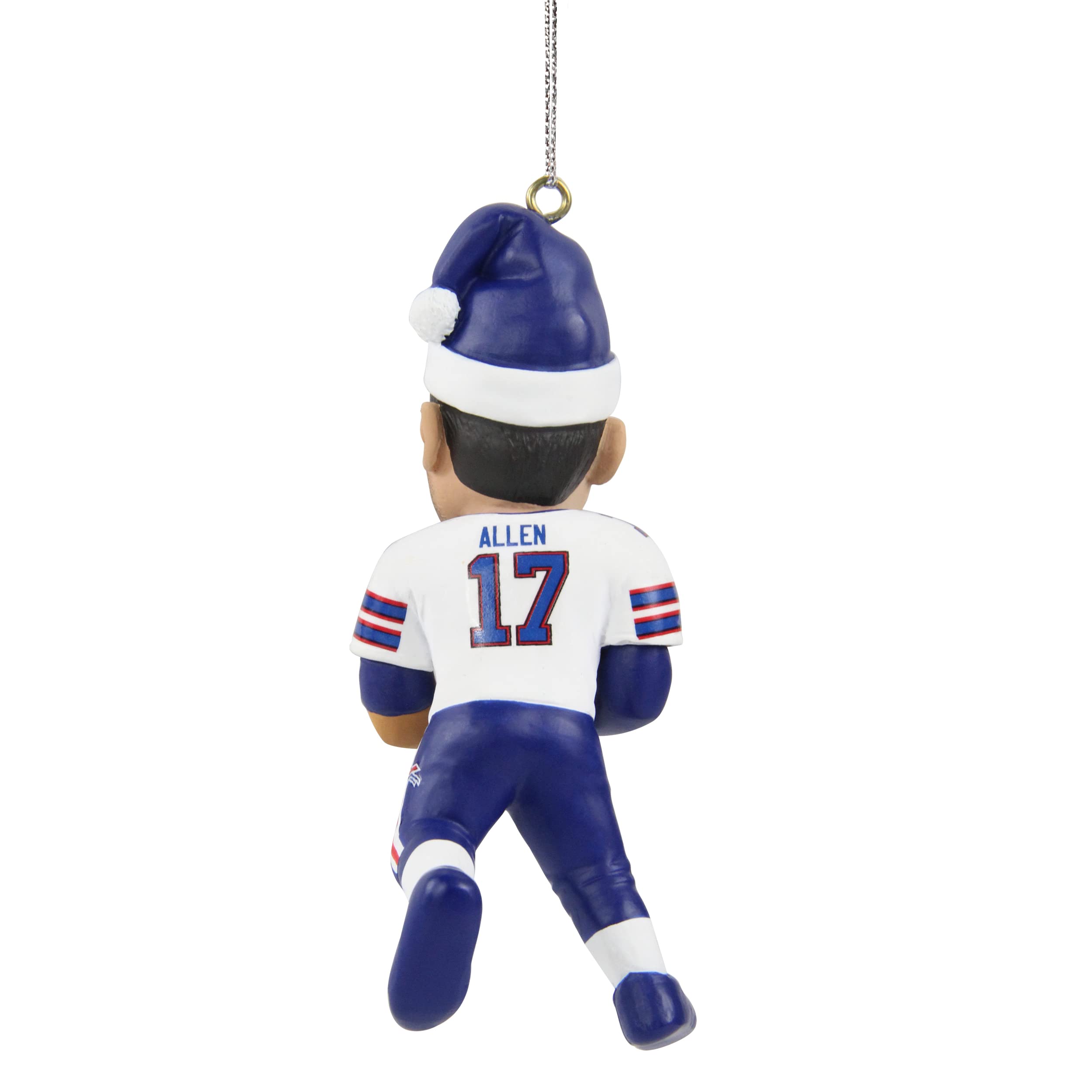 FOCO - NFL 4 Elf Player Resin Xmas Christmas Tree Team Ornament (Josh Allen - Buffalo Bills)