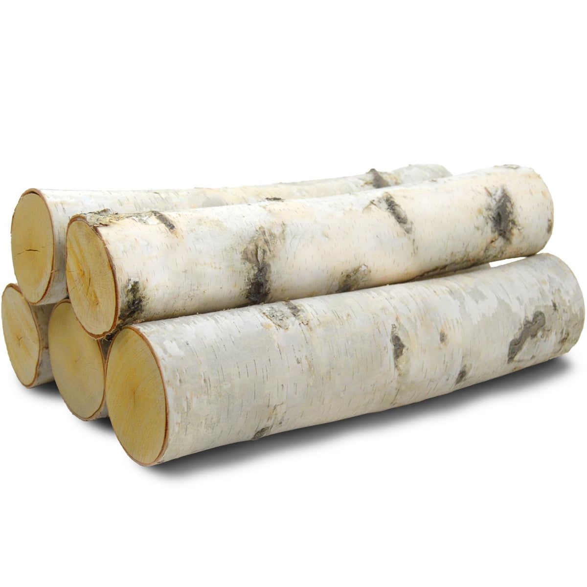 Wilson Birch Fireplace Large Log Set (5 Logs: 3''-5'' Dia. X 15.5-17.5'' Long)