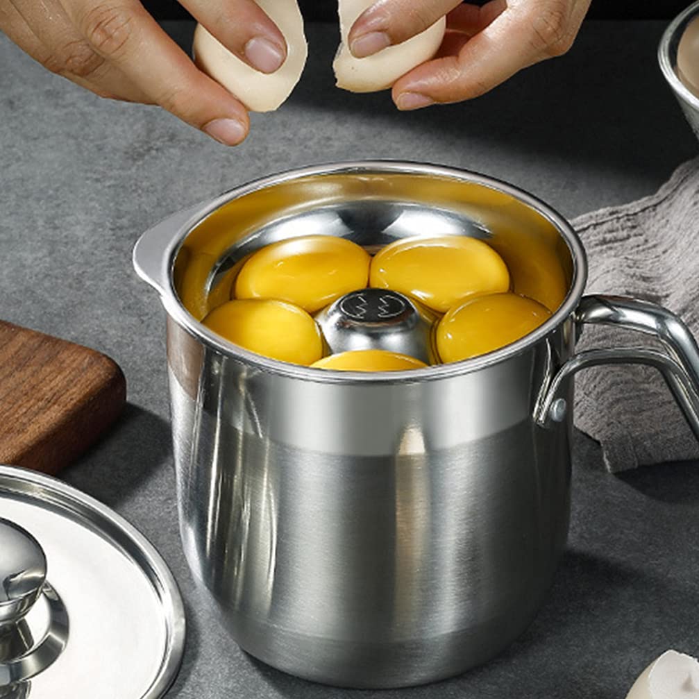Angoily Egg Separator Egg Yolk White Separator Tool, Food Grade Egg Divider Stainless Steel Egg Sieve Kitchen Gadget Cooking Bak