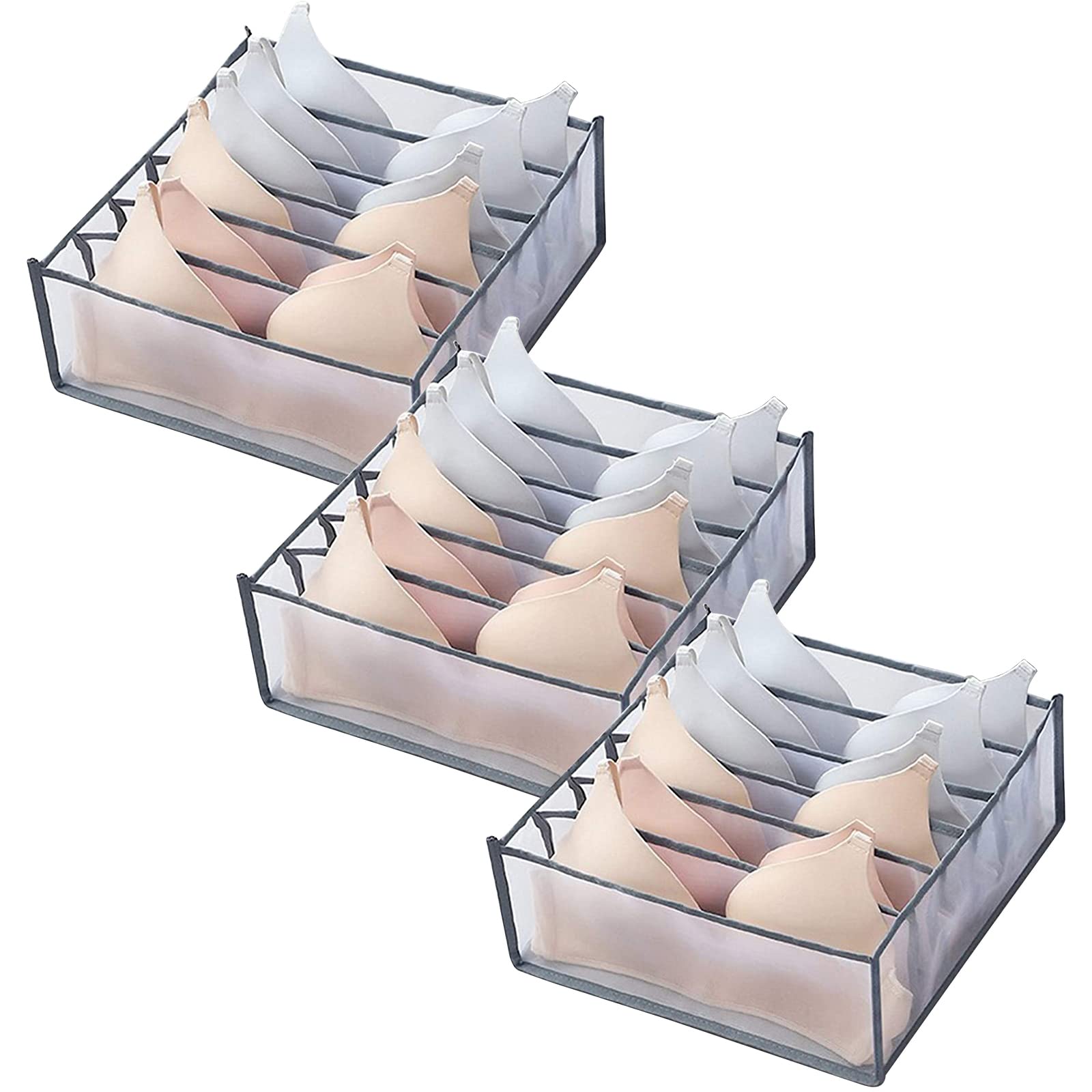 TIGARI Wardrobe Clothes Organizer, Underwear Organizer Bra Organizer, Baby Clothes Organizer, Underwear Drawer Organizer for Bed
