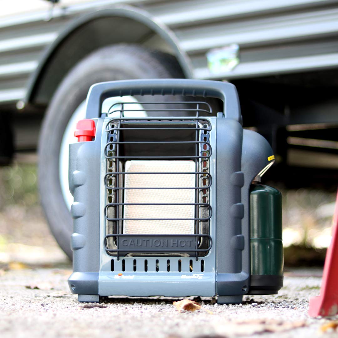 Mr. Heater F232017 MH9BXRV Buddy Grey Indoor-Safe Portable RV Radiant Heater (4 000-9 000-BTU)