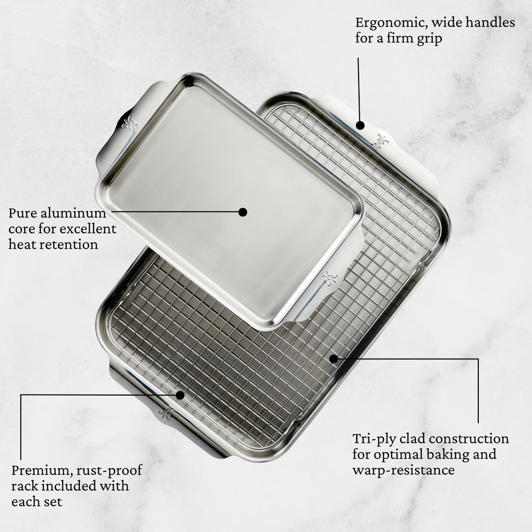 Hestan - Ovenbond Collection - Stainless Steel Baking Sheet Set, 3-Piece