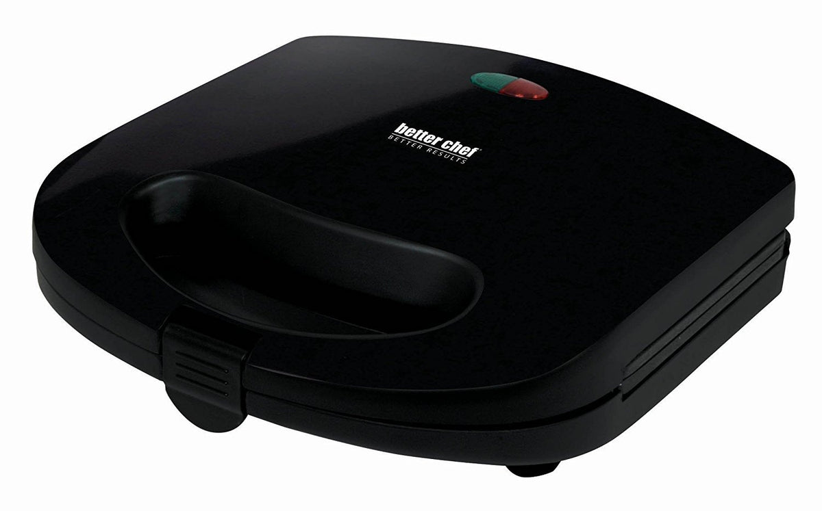 Better Chef Electric Waffle Maker | Non-Stick | Stores Upright | Preheat Indicator Light | Integrated Cord Storage (White)