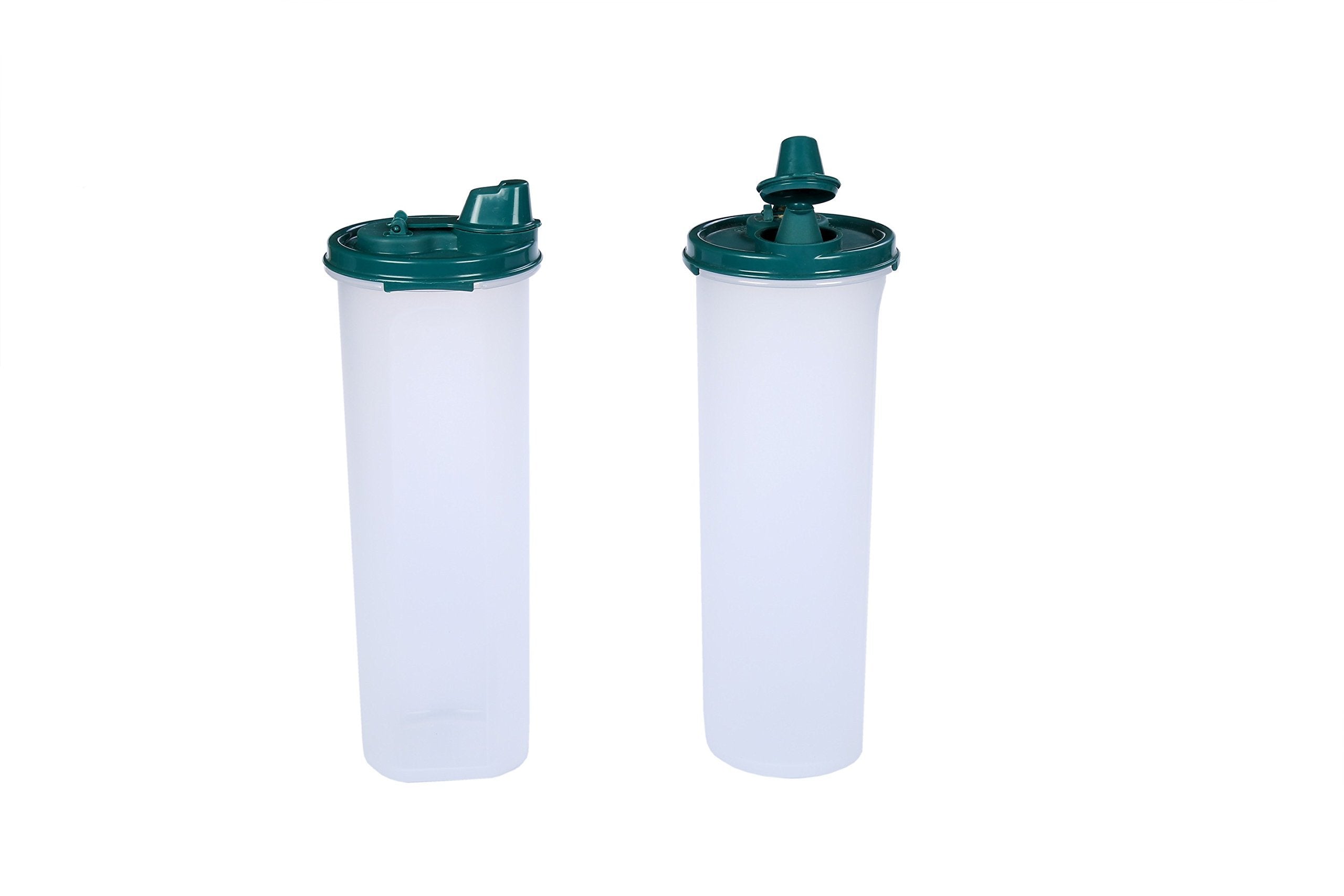 Signoraware Easy Flow Plastic Bottle Set, 890 Ml, Set Of 2, Forest Green