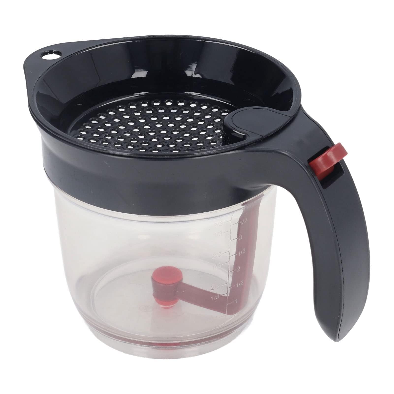 Fat Separator With Bottom Release, Gravy Grease Separator With Oil Strainer And Scale Grease Separator Oil Gravy Separator Soup