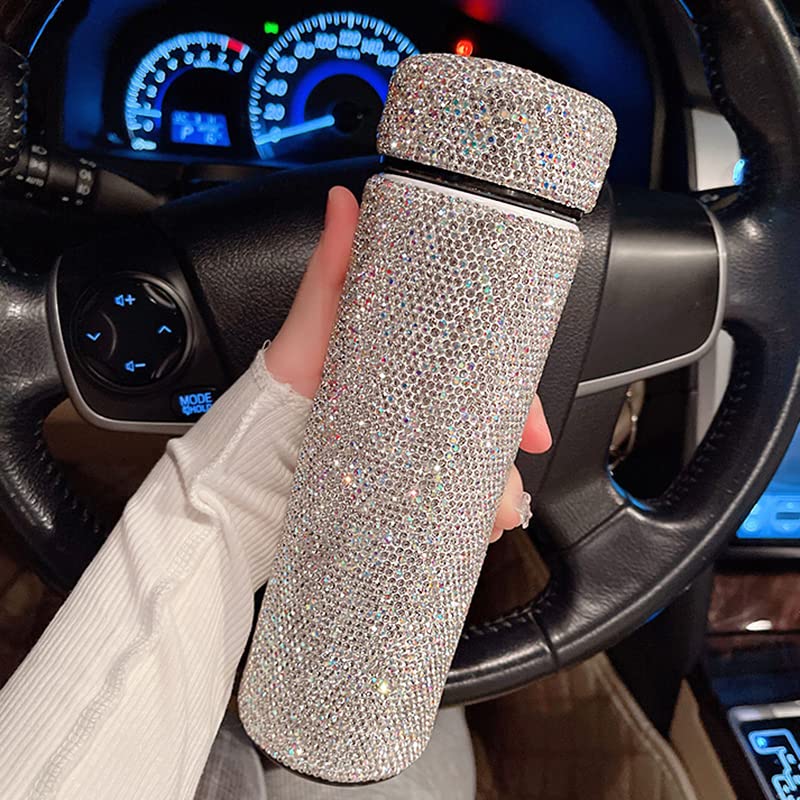 Bestbling Bling Rhinestone Stainless Steel Water Bottle - 17Oz Vacuum Insulated Diamond Tumbler, Gift For Women, Girls And Kids