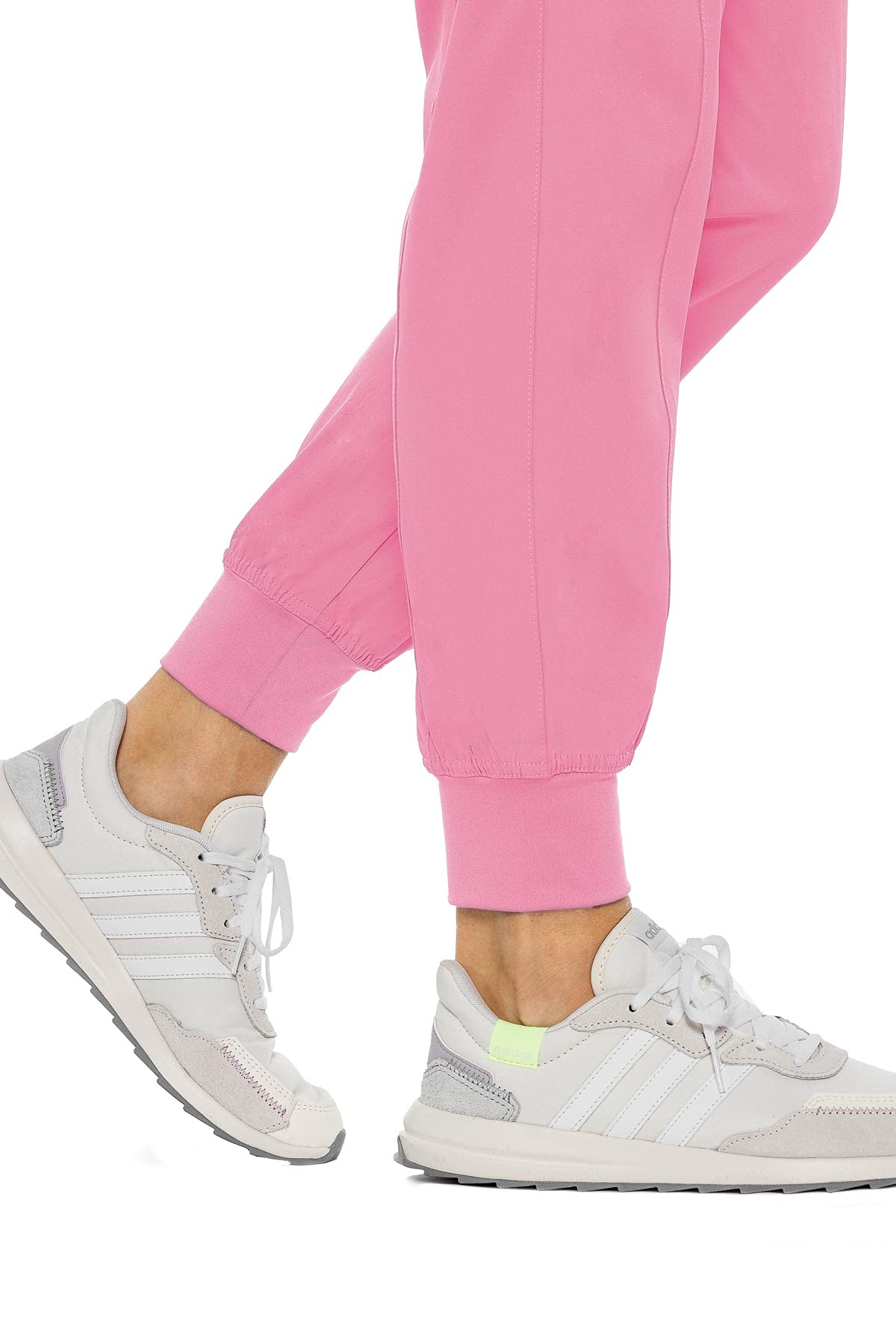 Med Couture Peaches Womens Seamed Jogger Pant, Taffy Pink, X-Large