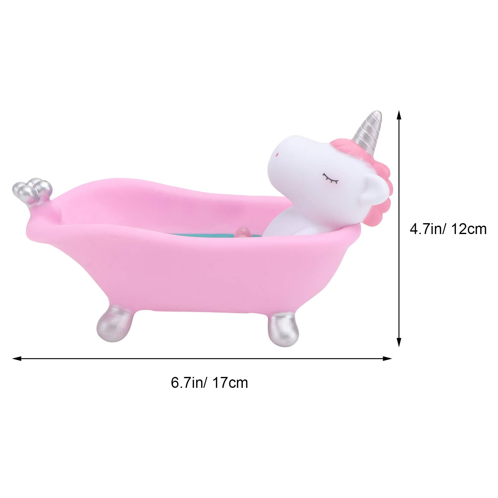 Gatuida 1Pc Soap Box, Cartoon Animal Bathtub Soap Box Unicorn Soap Case Soap Dish Holder For Home Bathroom Kitchen