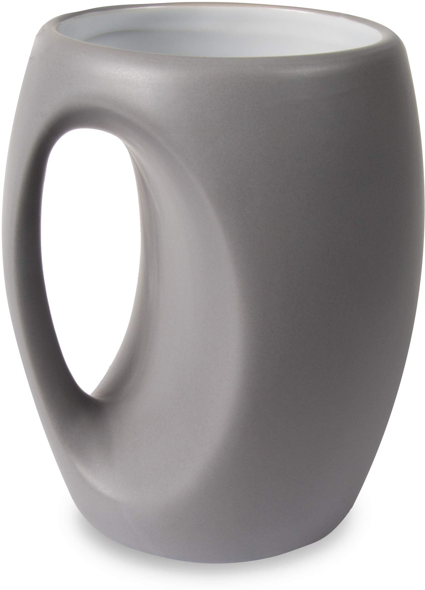 Pavilion Gift Company Good Morning Sexy Beast-16 Oz Stoneware Huggable Coffee Cup Mug, 16Oz, Grey