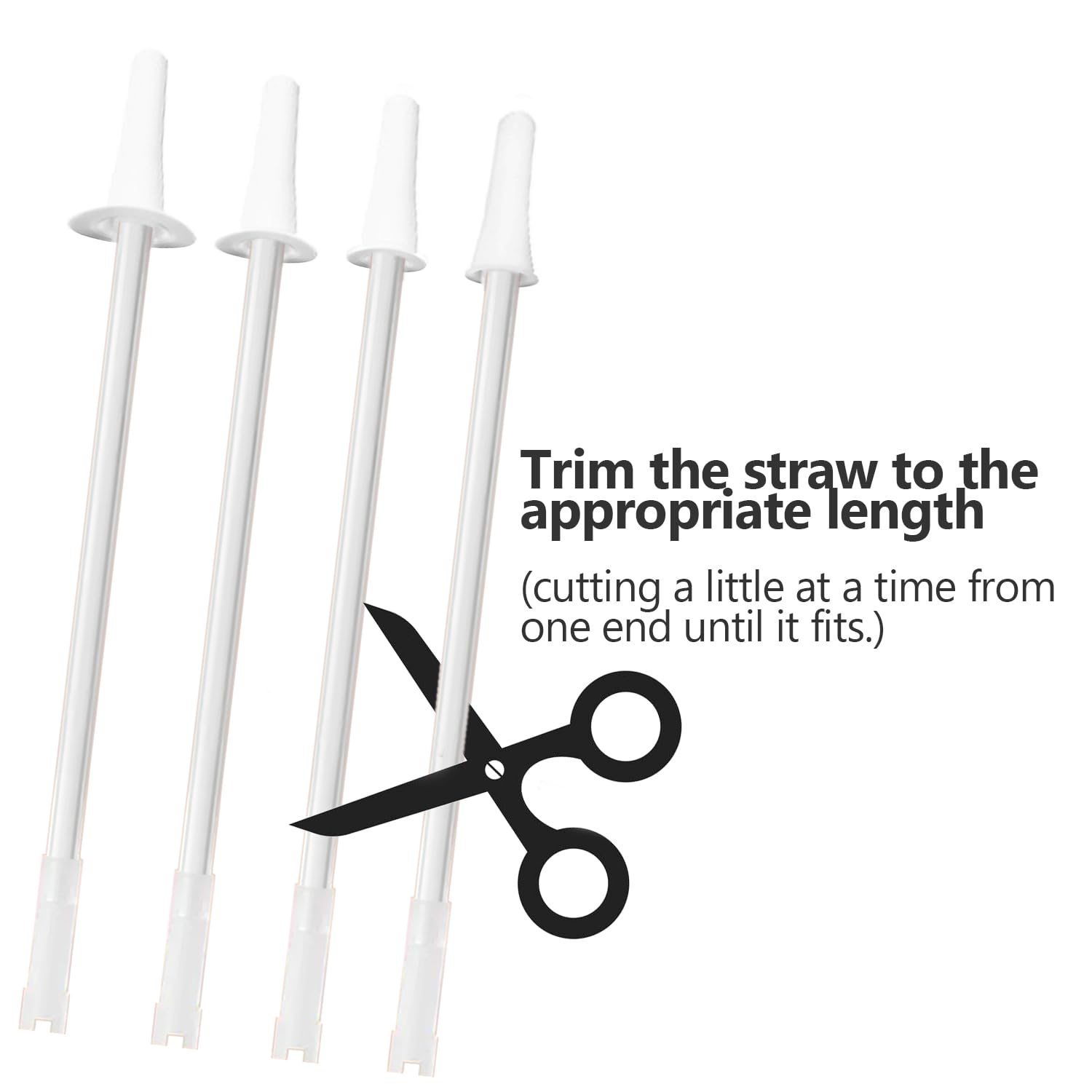 Delove Universal Long Straws For Gallon Water Bottles - Attach A Straw To Your Sports Jug - Cut Size To Fit Any Bottles - Replac