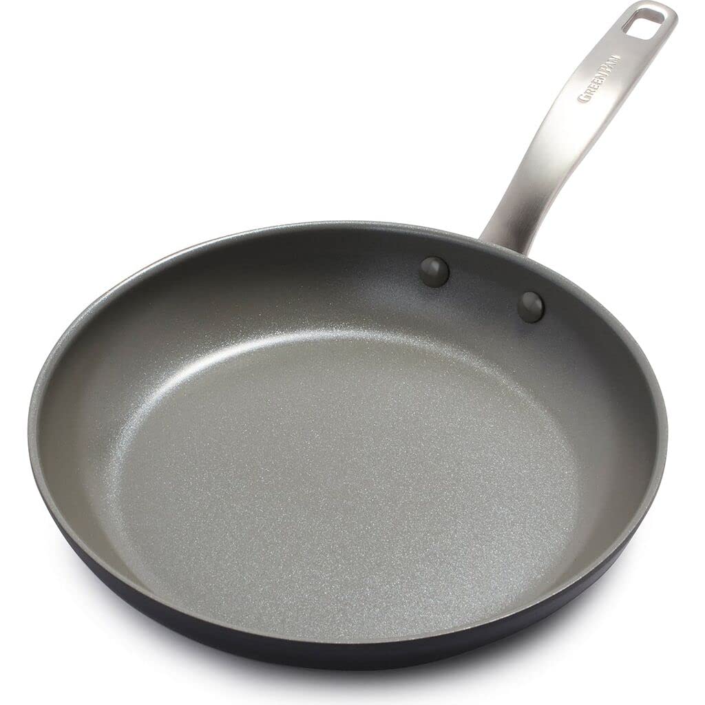 Greenpan Chatham Hard Anodized Healthy Ceramic Nonstick, 10 Frying Pan Skillet, Pfas-Free, Dishwasher Safe, Oven Safe, Gray