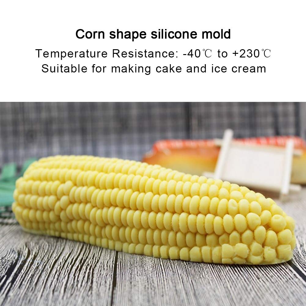 3D Corn Silicone Mold, Baking Molds Dessert Molds Silicone Mold Mousse Cake, Pastry, Chocolate, Soap