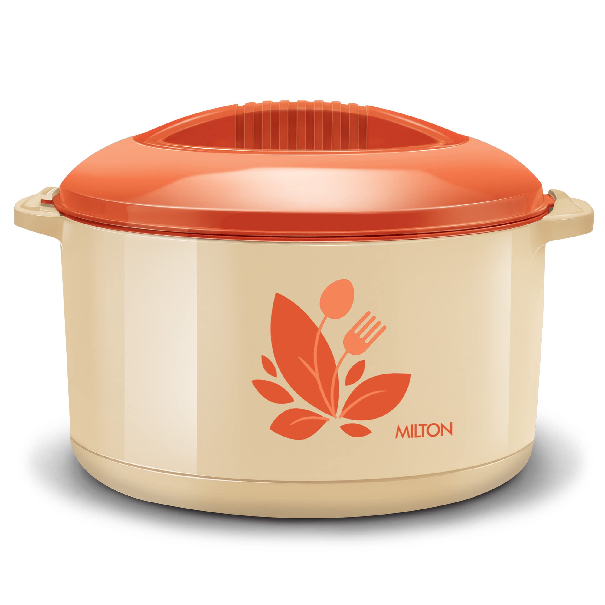 Milton Orchid 13500 Inner Steel Casserole, 12.5 Litres, Tan | Pu Insulated | Bpa Free |Odour Proof | Food Grade | Easy To Carry 