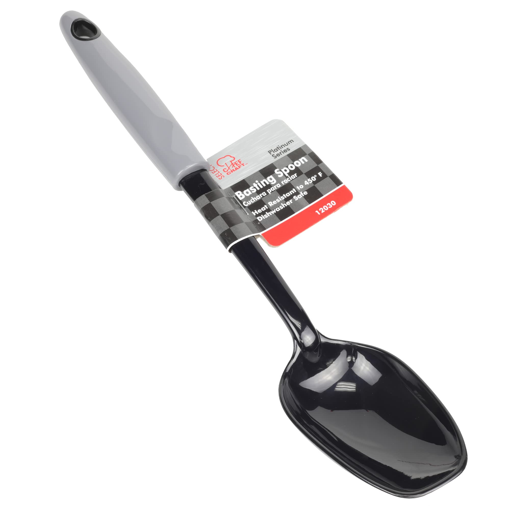 Chef Craft Select Nylon Basting Spoon, 12 Inch, Gray