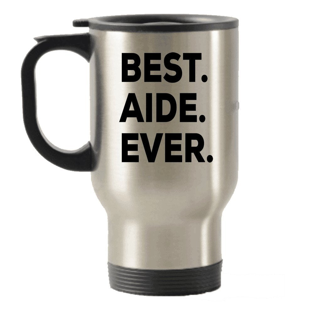Spreadpassion The Store - The Best Aide Ever Tumbler - Stainless Steel Novelty Tumbler For Birthday And Anniversary Parties - Gi