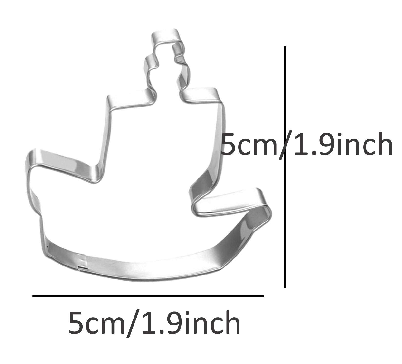 Wjsyshop Mini Pirate Ship Shape Cookie Cutter