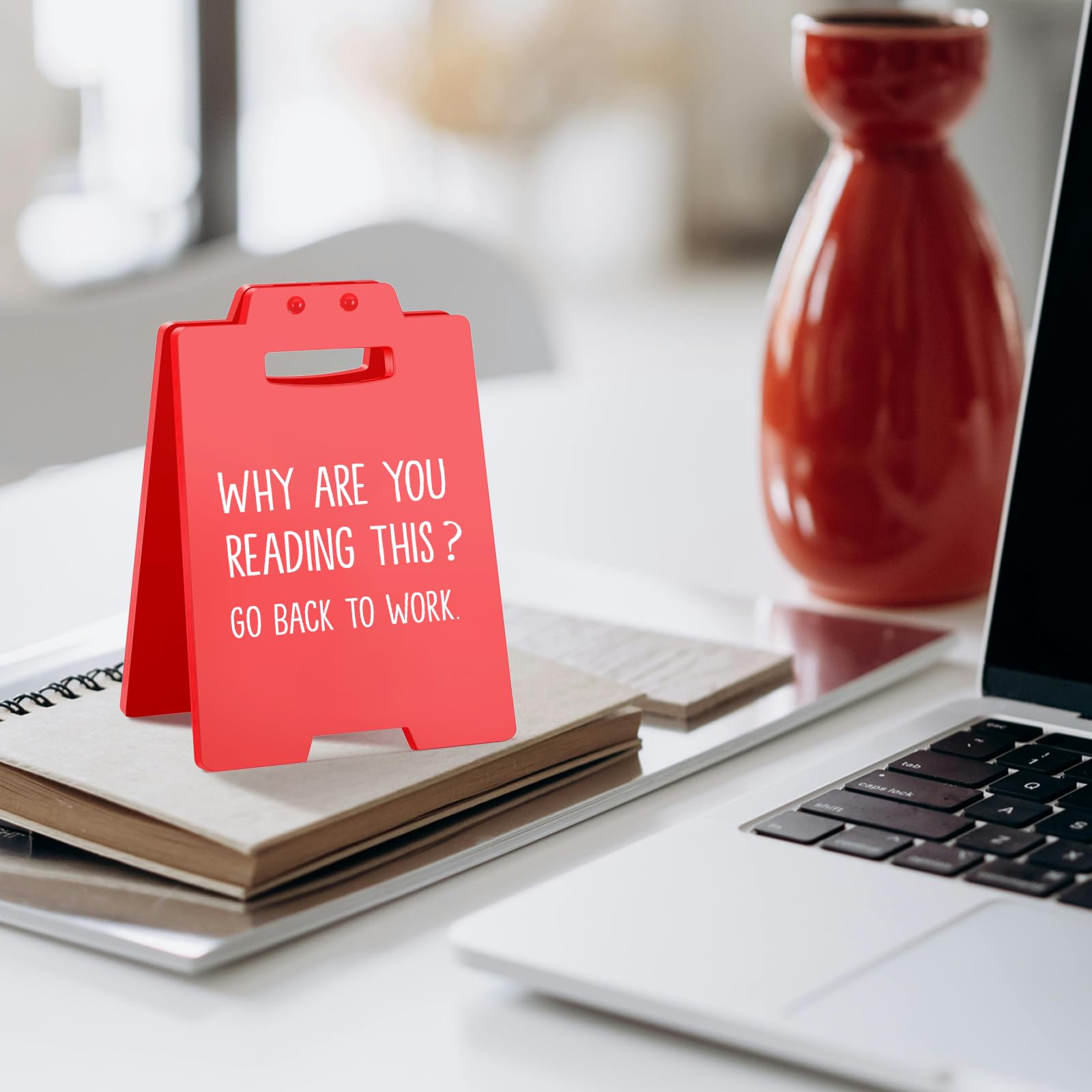 Funny Office Boss Day GIfts for HR, Coworkers and Teammates | Humorous Sarcastic Work Sign | Cool Things for Christmas White Ele