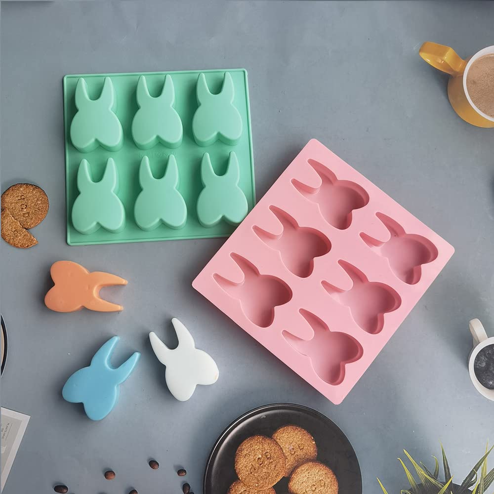 Dd-Life 3 Pcs Tooth Silicone Mold Teeth Shape Novelty Ice Cube Tray Chocolate Mold Candy Mold Mini Soap Mold Cake Baking Pan(1Bl