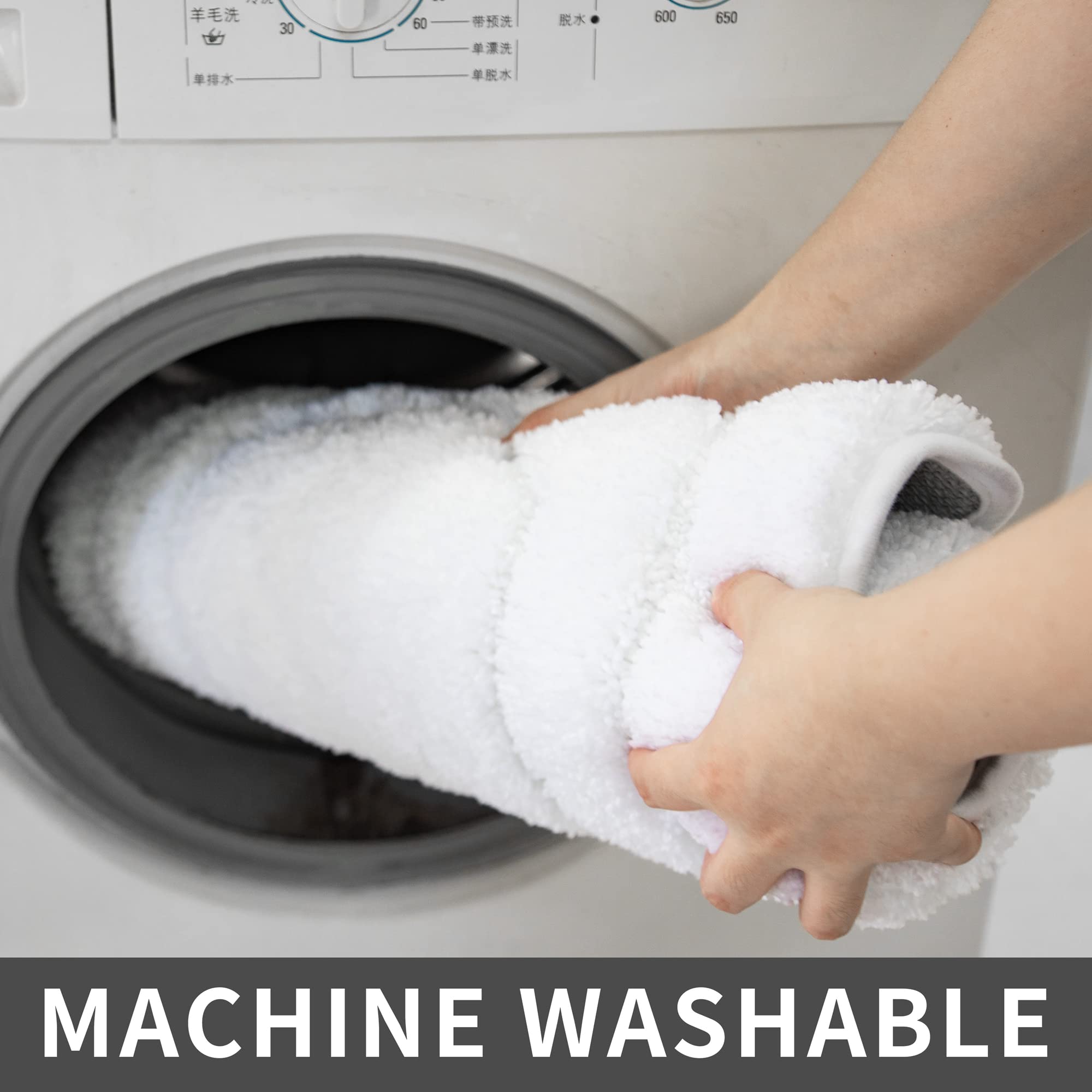 Cosy Homeer Extra Thick Bath Linen Sets Rugs For Bathroom - Anti-Slip Bath Mats Soft Plush 100% Strong Mirco Polyester Living Ro