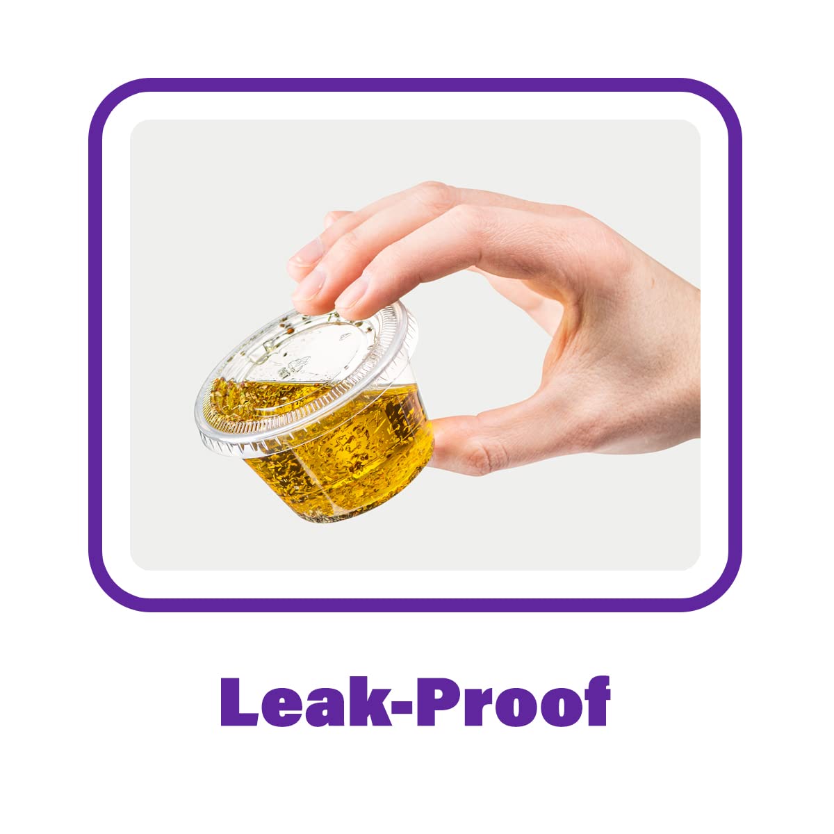 Pantry Value [100 Sets - 5.5 Oz.] Cups With Lids, Small Plastic Condiment Containers For Sauce, Salad Dressings, Ramekins, & Por