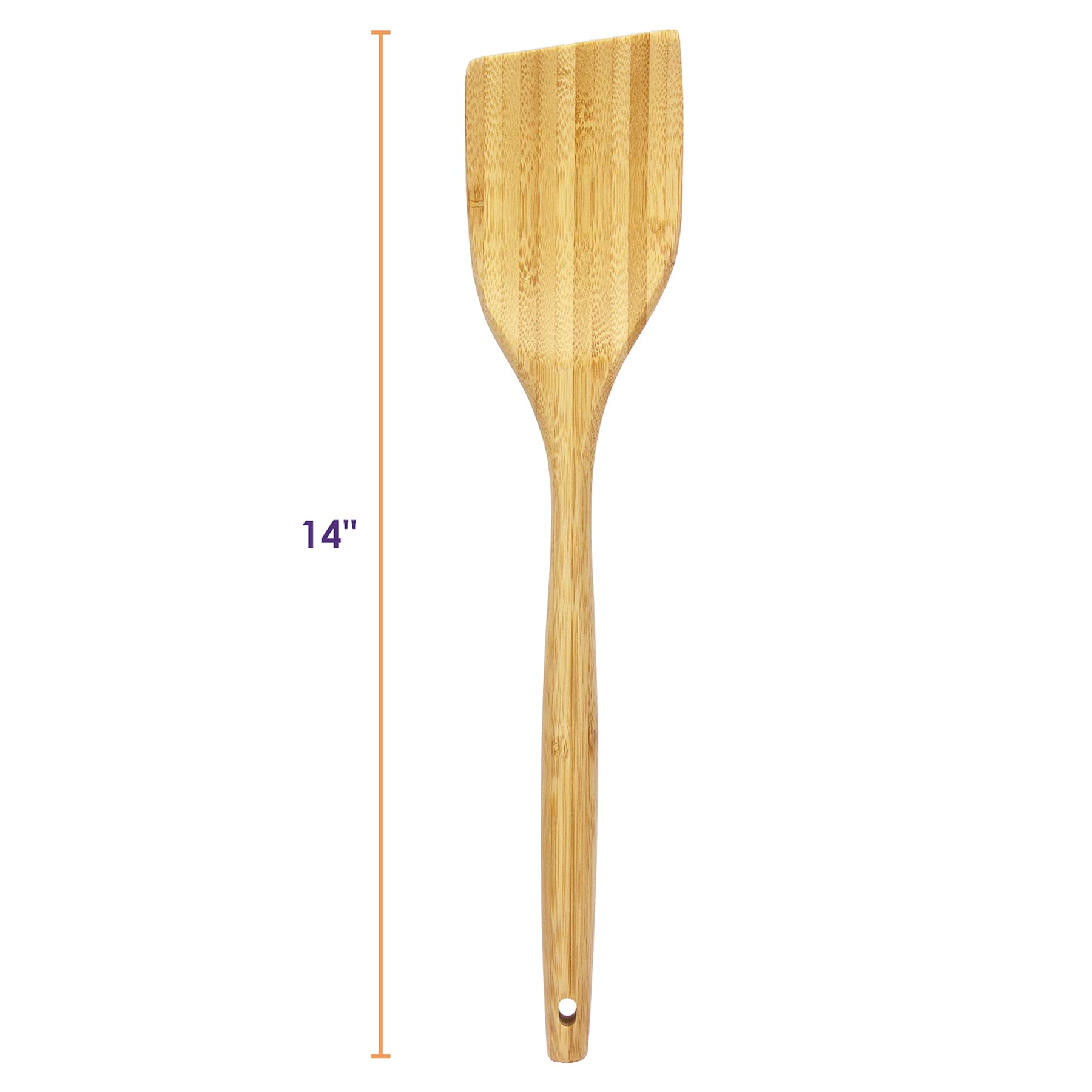 Totally Bamboo Angled Spatula Bamboo Cooking Utensil