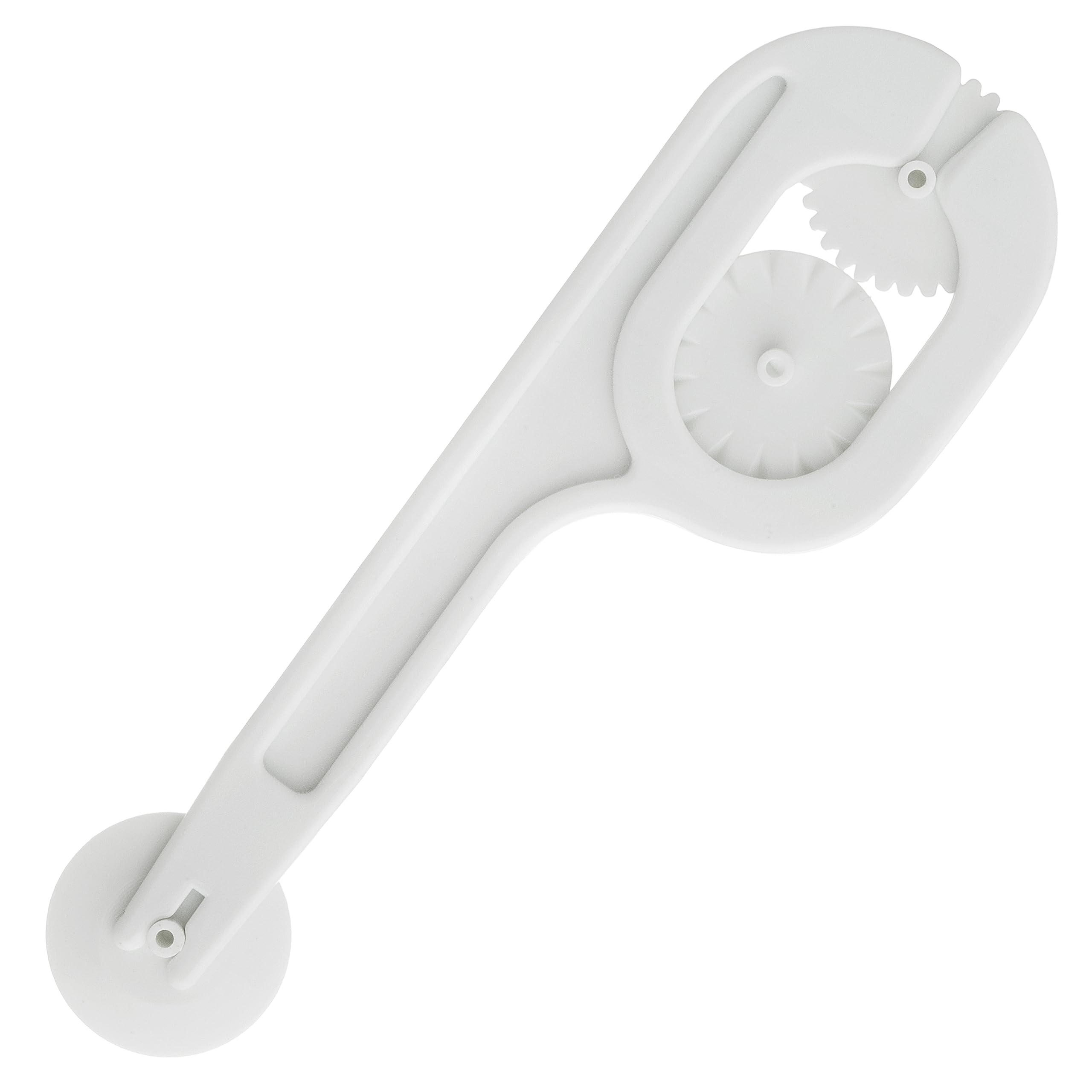 Ateco Fondant Cutter & Embosser, 3 Interchangeable Wheels, Food Grade Plastic,White