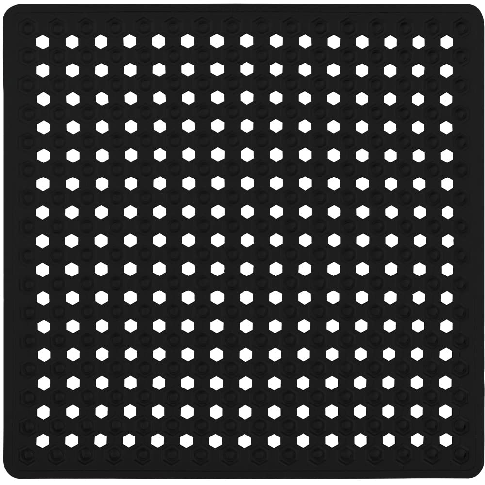 Gorilla Grip Patented Shower Stall Mat, 21X21, Machine Washable, Square Bathroom Bath Tub Mats For Stand Up Showers And Small Ba