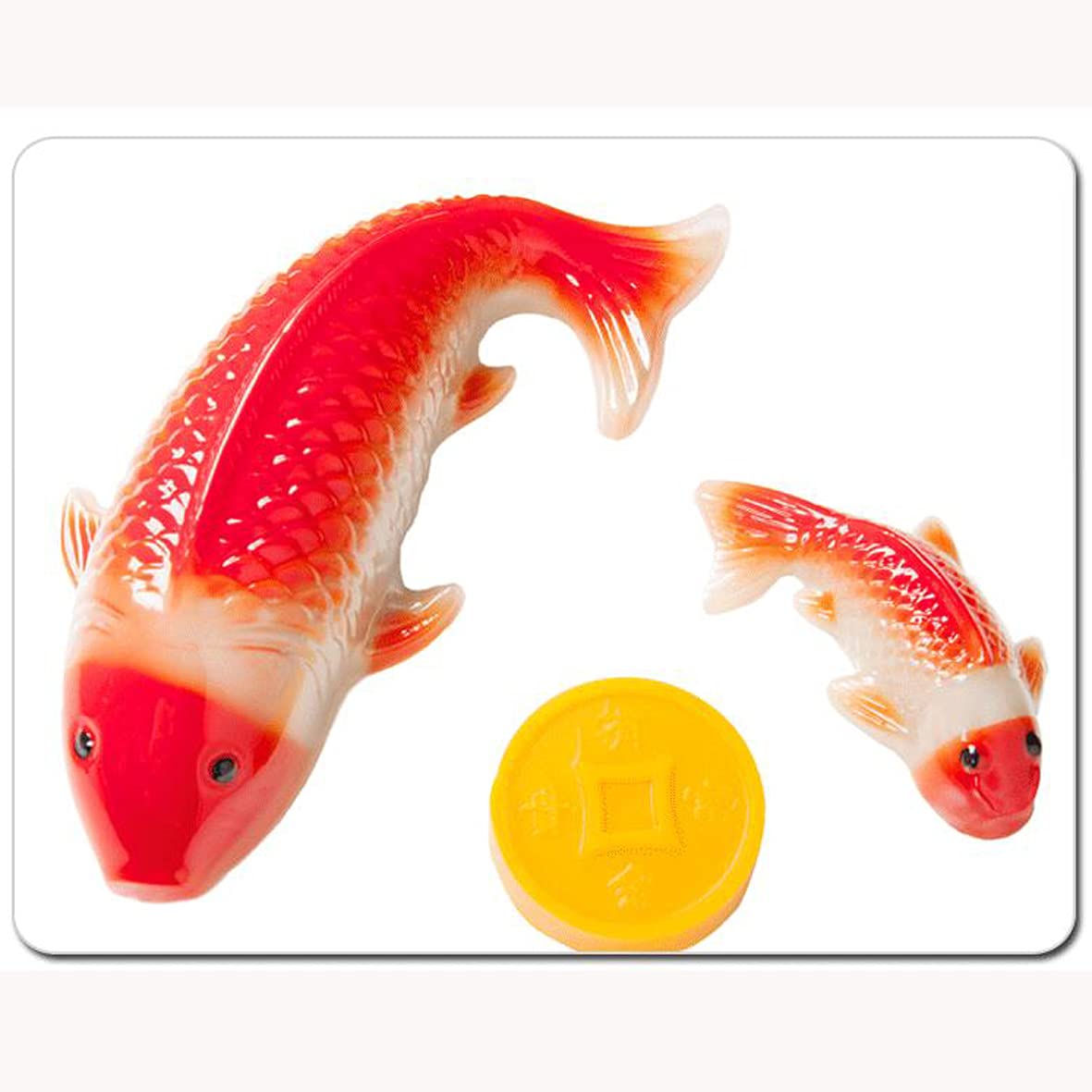 Qfyfgyt 3D Aluminum Alloy Carp Cake Bakeware, Fondant Cake Decoration Bakeware, Fish-Shaped Cake Mold (10 Inches)